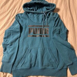 Puma Teal Sweatshirt with Logo